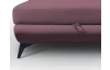 Rohová sedací souprava Sergio, tmavě růžová látka, levý roh