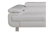 Rohová sedací souprava Lotos 2F-OT, bílá ekokůže