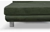 Rohová sedací souprava Lotos, lahvově zelená látka, levý roh