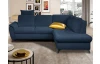 Rohová sedací souprava Geneva, oceánská modrá látka, pravý roh
