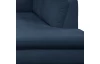 Rohová sedací souprava Geneva, oceánská modrá látka, pravý roh