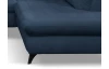 Rohová sedací souprava Geneva, oceánská modrá látka, pravý roh