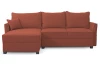 Rohová sedací souprava Livorno, červená látka