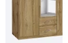 Šatní skříň Case, 136 cm, dub wotan