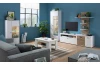 TV skříňka Rovigo 195  cm, dub nox/bílá