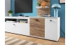 TV skříňka Rovigo 195  cm, dub nox/bílá
