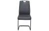 Jídelní židle Rindul, antracitová látka v optice lesklé kůže