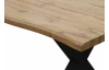 Jídelní stůl v zaobleném tvaru Mikkel 180x90 cm, divoký dub
