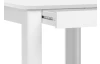 Jídelní stůl se šuplíkem Sandvika 80x80 cm, bílý