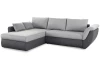 Rohová sedací souprava Torgau, šedá/světle šedá tkanina