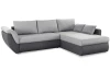 Rohová sedací souprava Torgau, šedá/světle šedá tkanina