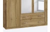 Šatní skříň Case, 181 cm, dub wotan