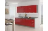Horní kuchyňská skříňka Rose 60GU, 60 cm, červený lesk