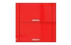 Horní kuchyňská skříňka Rose 60GU, 60 cm, červený lesk