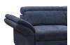 Rohová sedací souprava Colby, modrá látka, pravý roh