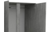 Šatní skříň Carlos, šedý beton, 152 cm