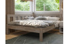 Rohová postel se zástěnou vlevo Tema L 180x200 cm, šedý buk