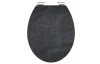 WC prkénko Black Stones, Soft-Close, MDF