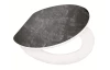 WC prkénko Black Stones, Soft-Close, MDF