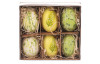Velikonoční dekorace Kraslice z pravých vajíček, 6 ks, zelená