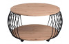 Kulatý konferenční stolek Peking 80 cm, dub artisan