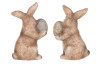 Dekorační soška Velikonoční zajíček s vajíčkem, mix 2 druhů