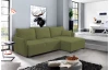 Rohová sedací souprava Livorno, mechově zelená látka