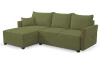Rohová sedací souprava Livorno, mechově zelená látka