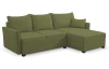 Rohová sedací souprava Livorno, mechově zelená látka