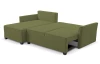 Rohová sedací souprava Livorno, mechově zelená látka