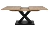 Rozkládací jídelní stůl Avenue 160x90 cm, dub artisan/černý