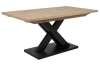 Rozkládací jídelní stůl Avenue 160x90 cm, dub artisan/černý