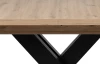 Rozkládací jídelní stůl Avenue 160x90 cm, dub artisan/černý