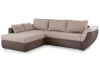 Rohová sedací souprava Torgau, hnědá/béžová tkanina