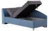 Rohová postel Andrew levá 90x200 cm, modrá