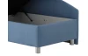 Rohová postel Andrew levá 90x200 cm, modrá