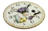 Nástěnné hodiny Levandulové zátiší 30 cm, vintage, MDF