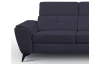 Rohová sedací souprava Sergio, tmavě modrá látka, pravý roh
