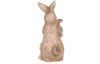 Dekorační soška Velikonoční zajíček s miminkem, 22 cm