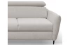 Rohová sedací souprava Othello, světlá šedohnědá látka, levý roh