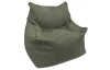 Sedací pytel Norvik, olivově zelená strukturovaná tkanina