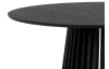 Kulatý jídelní stůl Siluet 100 cm, černý jasan