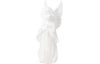 Dekorační soška (mix) Stojící anděl, bílý porcelán