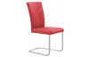 Jídelní židle Ardel, červená kůže