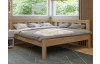 Rohová postel se zástěnou vpravo Tema P 180x200 cm, přírodní buk