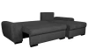 Rohová sedací souprava Salsa, černá látka