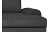 Rohová sedací souprava Salsa, černá látka