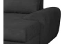 Rohová sedací souprava Salsa, černá látka