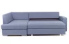 Rohová sedací souprava Stilo, modrá tkanina, levý roh