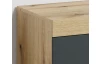 Široká TV skříňka Tyler 230 cm, antracit/dub evoke